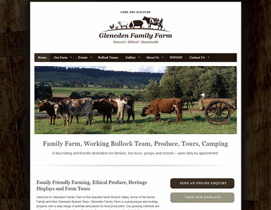 Farm business website.