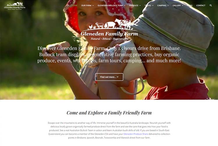Gleneden Family Farm and Bullock Team - website