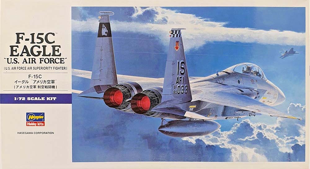 Hasegawa 1:72 F-15C Eagle US Air Force Plastic Model Kit